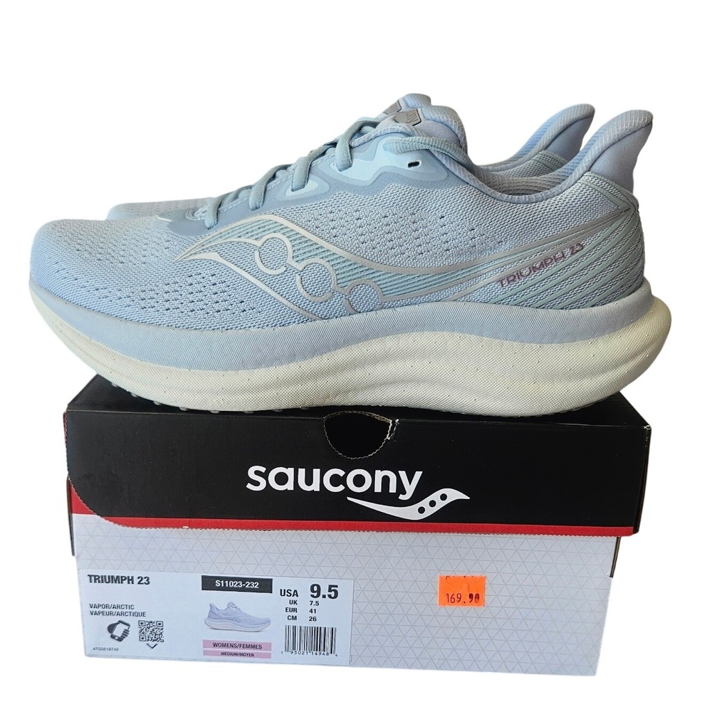 Saucony Triumph 23 Womens Running Shoes Vapor Arctic S11023-232 Size 9.5 NEW
